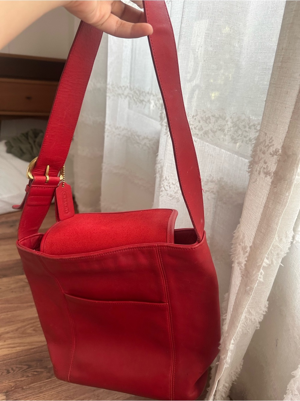 Vintage Coach bucket bag Made in USA